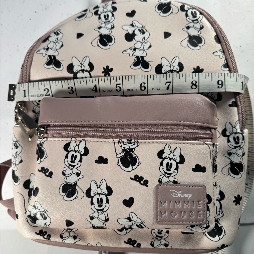 NWT Disney Minnie Mouse cream/mauve backpack. Disneyworld disneyland - Picture 7 of 8